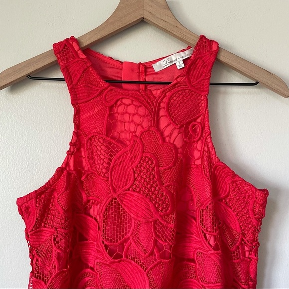 Lovers + Friends Coral Caspian Lace Shift Dress - Picture 5 of 10